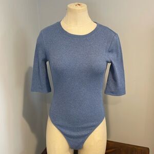 DKNY Short Sleeve Ribbed Body Suit Size S